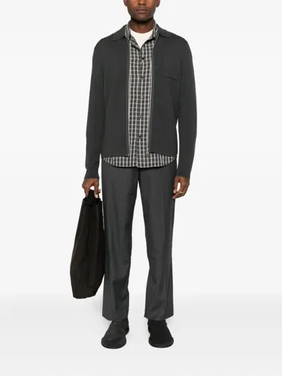 Samsoe & Samsoe Zippered Long-sleeved Sweater In Black