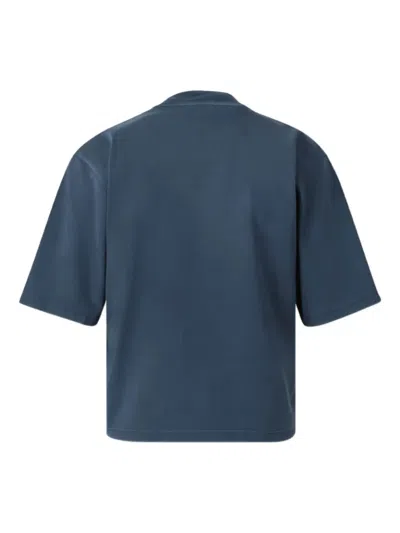 Off-white Round Neck T-shirt In Blue