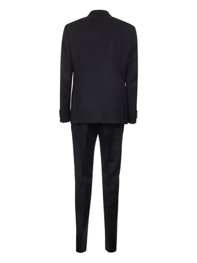 Tagliatore Single-breasted Blazer And Trousers In Blue