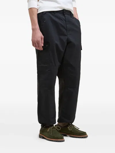 Barbour Silverbay Oversized Corduroy-pocket Trousers In Black