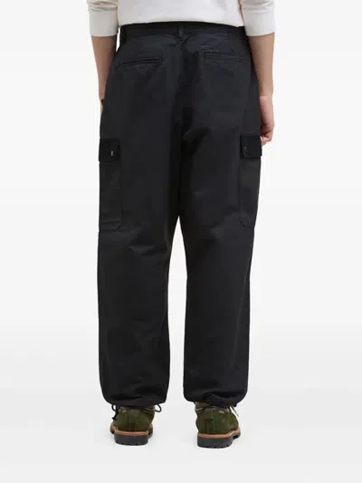 Barbour Silverbay Oversized Corduroy-pocket Trousers In Black
