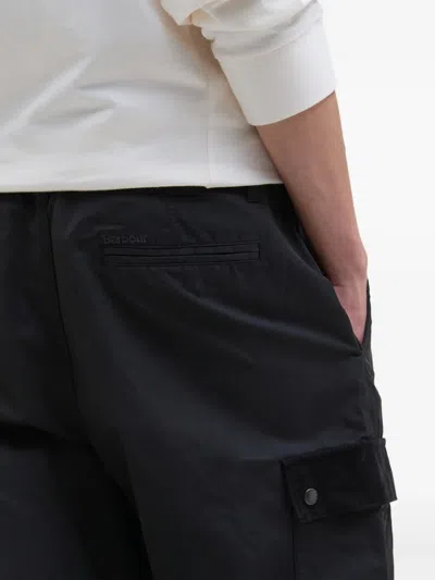 Barbour Silverbay Oversized Corduroy-pocket Trousers In Black