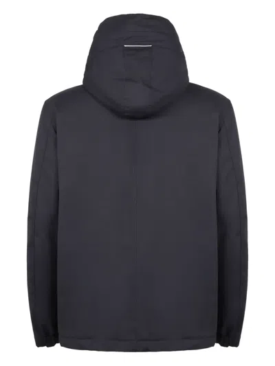 Slowear Hooded Jacket In Blue