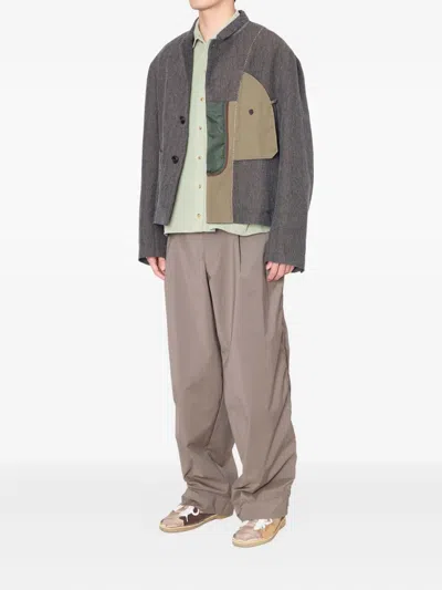 Kolor ヘリンボーン ジャケット In Brown