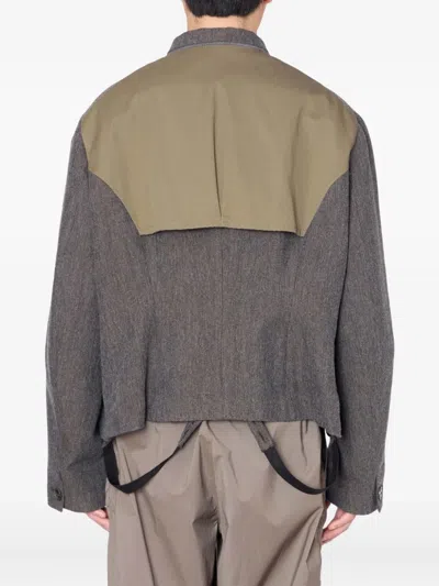 Kolor ヘリンボーン ジャケット In Brown