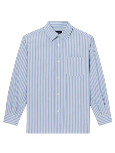 Apc A.p.c. Sela Chemise In Blue