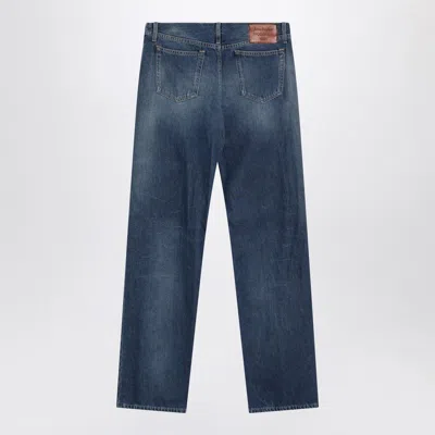 Acne Studios Denim Trousers Five-pocket Design In Blue