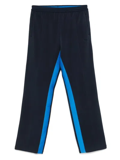 Adidas Originals Adidas X Wales Bonner Navy Blue Activewear Pants With Elasticized Waistband
