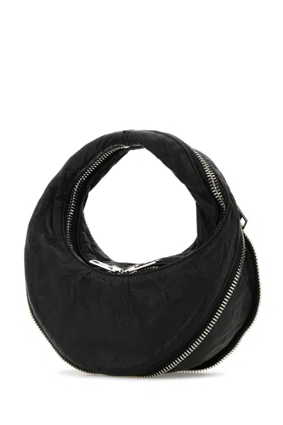 Alexander Wang Twist Mini Bag Shoulder Bag In Black Leather In Black