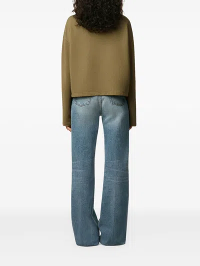 Ami Alexandre Mattiussi Ami Paris Bronze Ami De Coeur Sweatshirt Women In Animal Print