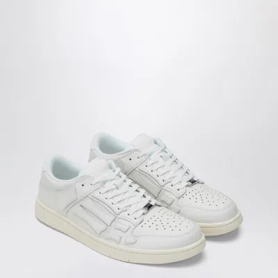 Amiri Pacific Bones Leather Panelled Sneakers In White