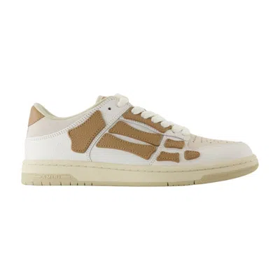 Amiri Rubber Sole Low Top Sneakers In Brown