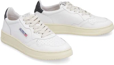 Autry Medalist Leather Low-top Sneakers In White