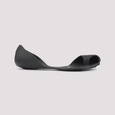 Balenciaga Anatomical Zero Rubber Slippers In Black