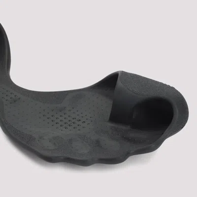 Balenciaga Anatomical Zero Rubber Slippers In Black