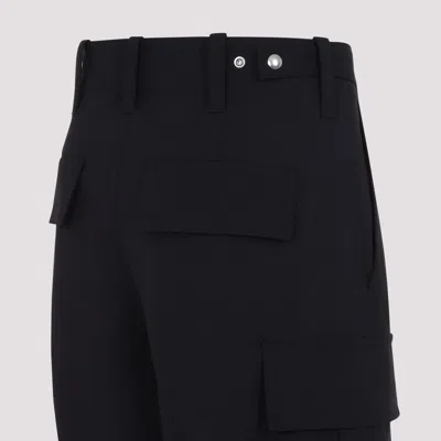 Bottega Veneta High Waist Cargo Trousers Featuring Pockets In Black