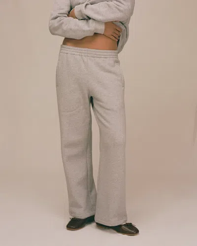 My Mum Made It Frill Fleece Lounge Pants In Gray