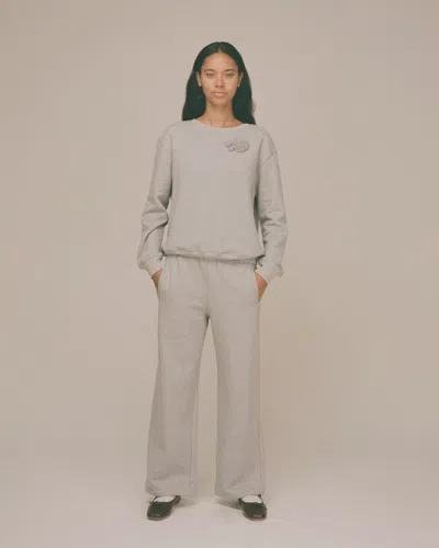 My Mum Made It Frill Fleece Lounge Pants In Gray
