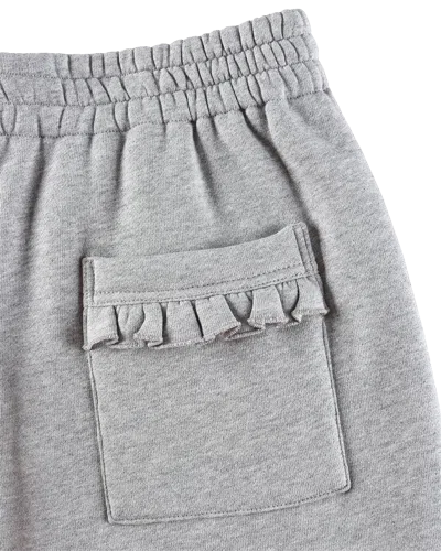 My Mum Made It Frill Fleece Lounge Pants In Gray