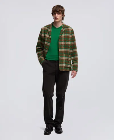 Aspesi Overshirt Fandango Wint In Lana Shetland - Check Verde In Multi