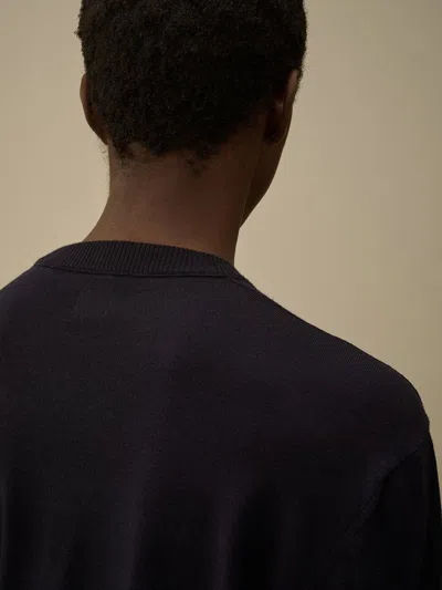 C.p. Company C. P. Company Man Sweatshirt Dark Purple Size 3xl Cotton In Blue