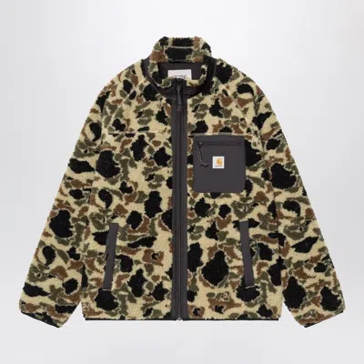 Carhartt Prentis Camo Duck Jacquard Fleece Jacket In Animal Print