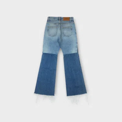Chloé Patchwork Denim Jeans In Blue