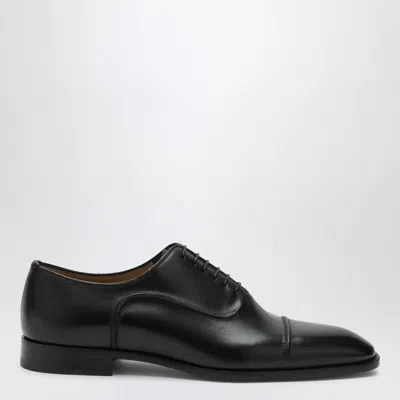 Christian Louboutin Seriox Cap-toe Leather Oxford Shoes In Black
