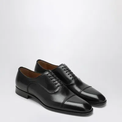 Christian Louboutin Seriox Cap-toe Leather Oxford Shoes In Black