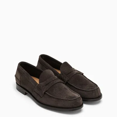 Church's Brown Pembrey Moccasin In Suede In Brown