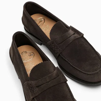 Church's Brown Pembrey Moccasin In Suede In Brown