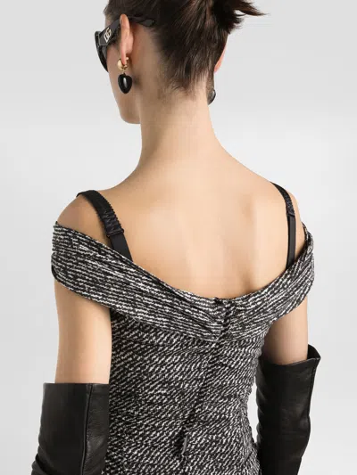 Dolce & Gabbana Dolce&gabbana Women Silk Dress In Gray