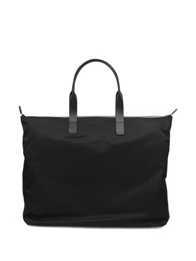 Dolce & Gabbana Zippered Tote Bag With Leather Handles In Black