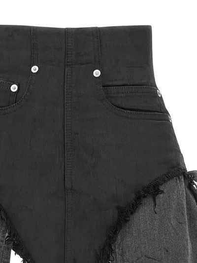 Drkshdw Dirt Cutoffs Shorts In Gray