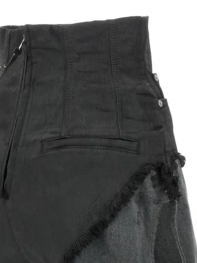 Drkshdw Dirt Cutoffs Shorts In Gray