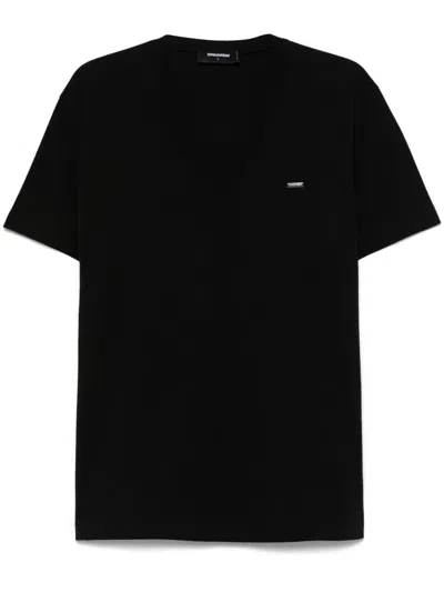 Dsquared2 Dsquared Men Cotton T-shirt In Black