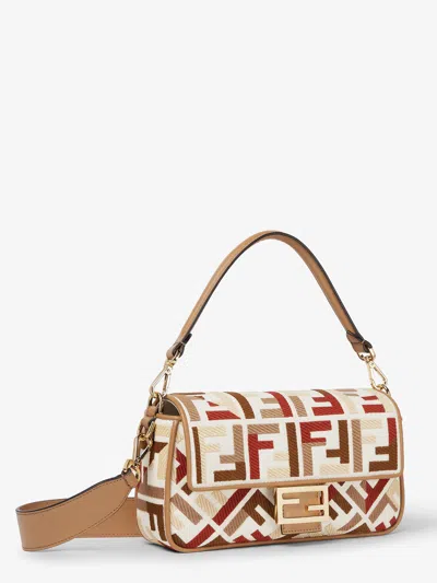 Fendi Medium Baguette Ff-motif Shoulder Bag