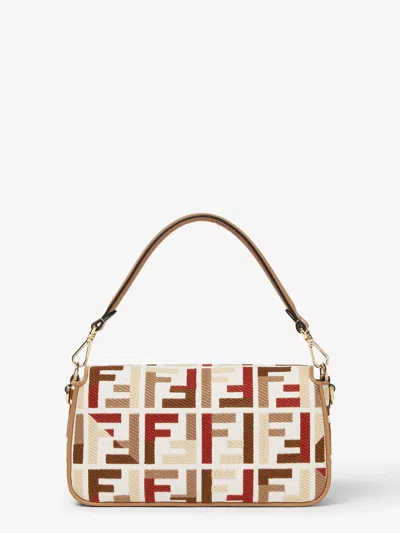 Fendi Medium Baguette Ff-motif Shoulder Bag