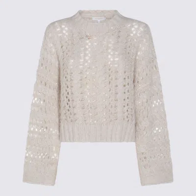 Antonelli Crew Neck Long Sleeve Sweater In Brown