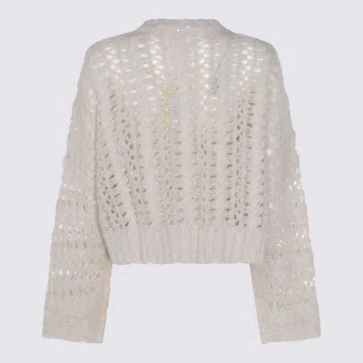 Antonelli Crew Neck Long Sleeve Sweater In Brown