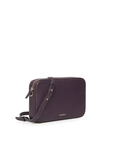 Coccinelle Tebe Small Shoulder Bag In Purple
