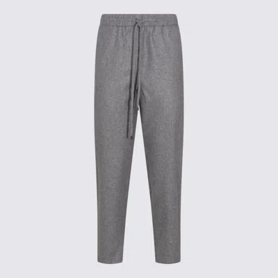 Antonelli Grey Wool Taralluccio Pants In Gray