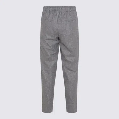 Antonelli Grey Wool Taralluccio Pants In Gray