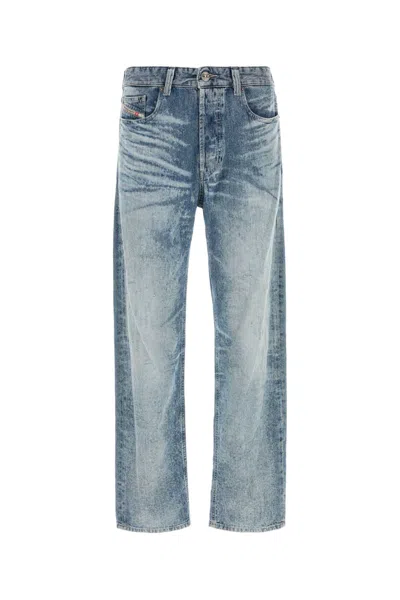Diesel Men Denim Jeans In Blue
