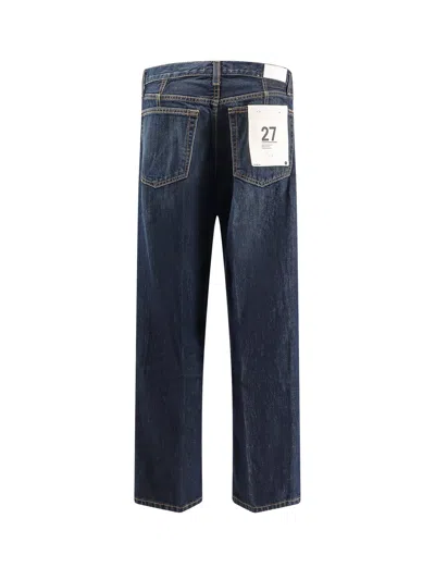 Re/done The Ollie High Rise Jeans In Barely Worn Flow In Blue