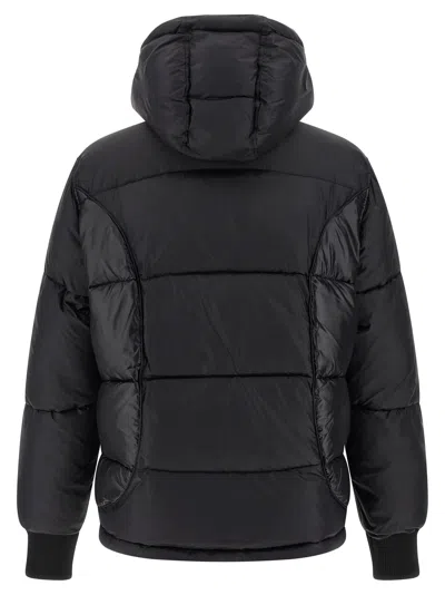 Philipp Plein Logo Patch Down Jacket In Black