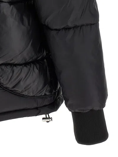 Philipp Plein Logo Patch Down Jacket In Black