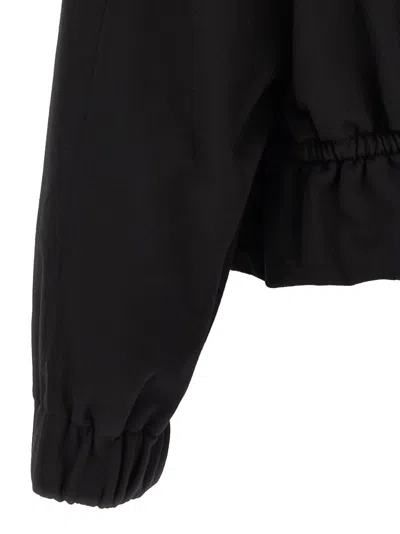 Dries Van Noten Drawstring Collar Sweatshirt With Elasticated Cuffs And Hem In Black
