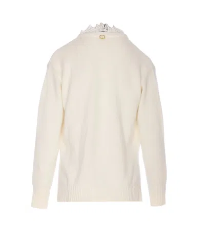 Twinset Suéter Cuello Redondo - Blanco In White