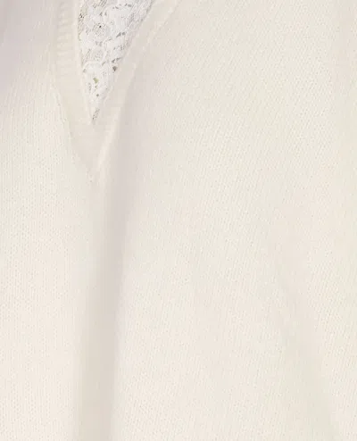 Twinset Suéter Cuello Redondo - Blanco In White